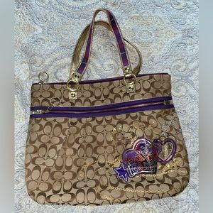 Offer!! Unique Coach Poppy Tartan bag